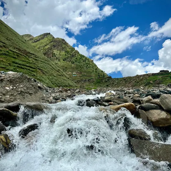 scenic mountain landscape in Naran Kaghan, Pakistan