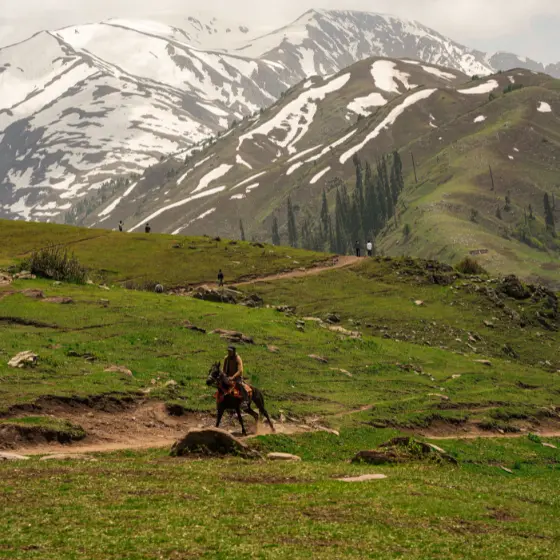 scenic mountain landscape in Naran Kaghan, Pakistan