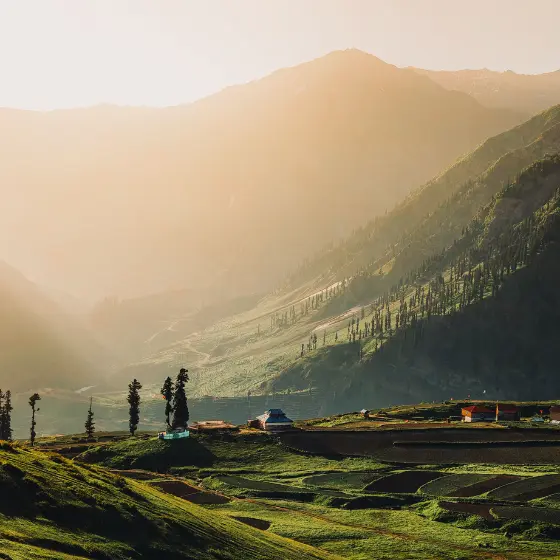 scenic mountain landscape in Naran Kaghan, Pakistan